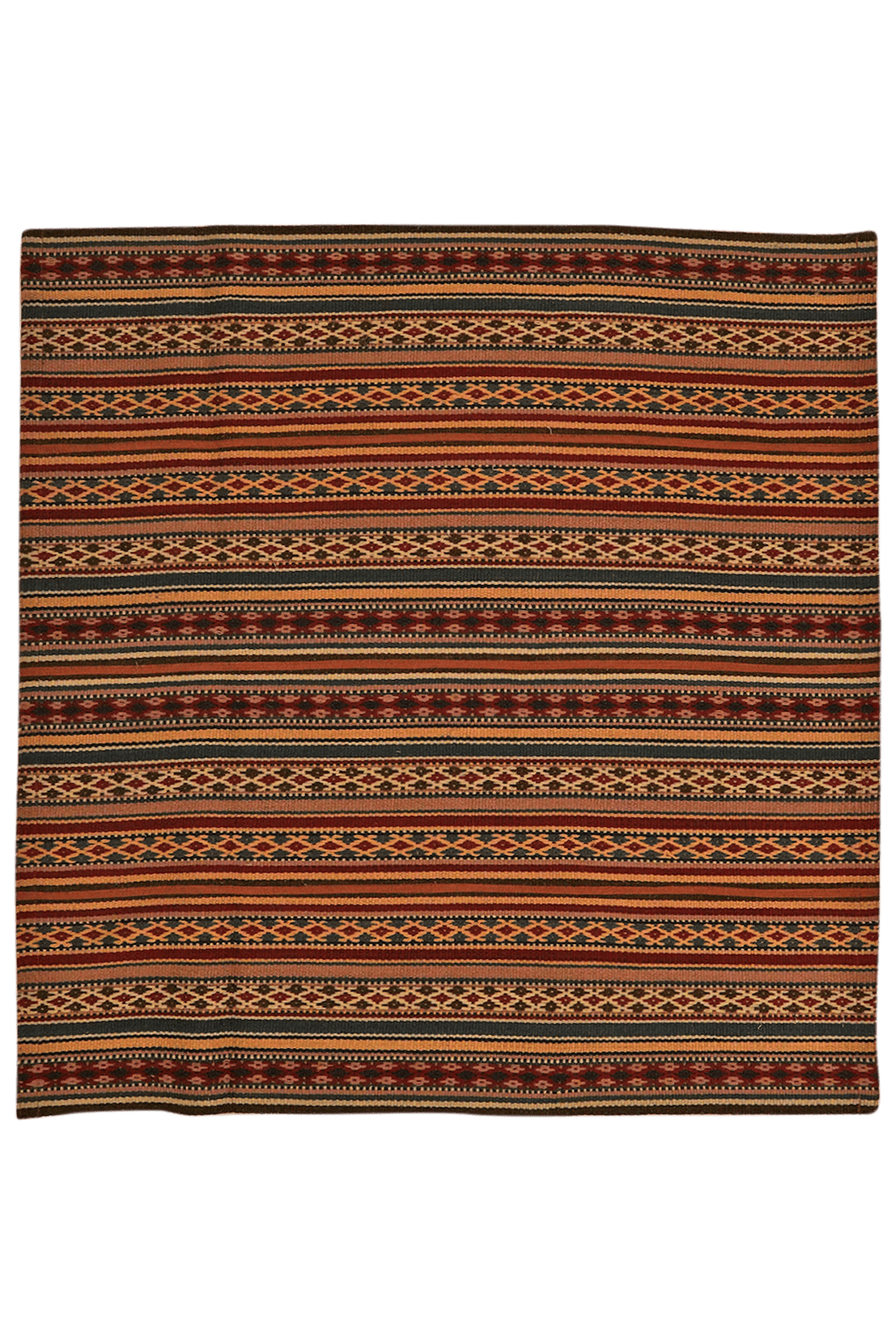 Kelim Djadjim — Handmade, 100x103 cm, Multicolor, 100% Virgin Wool | Main view