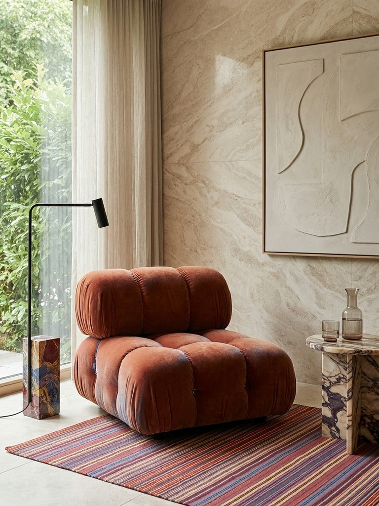 Kelim Gashgai — Handmade, 100x103 cm, Multicolor, 100% Virgin Wool | Detail view