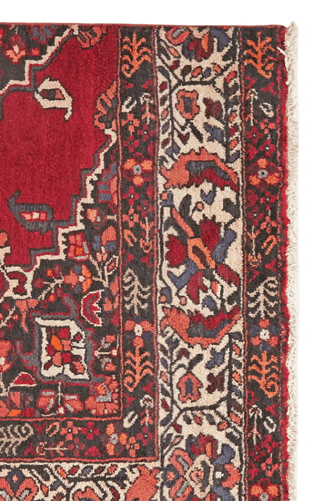 Ferdos — Hand-knotted, 114x143 cm, Red, 100% Virgin Wool | View 3
