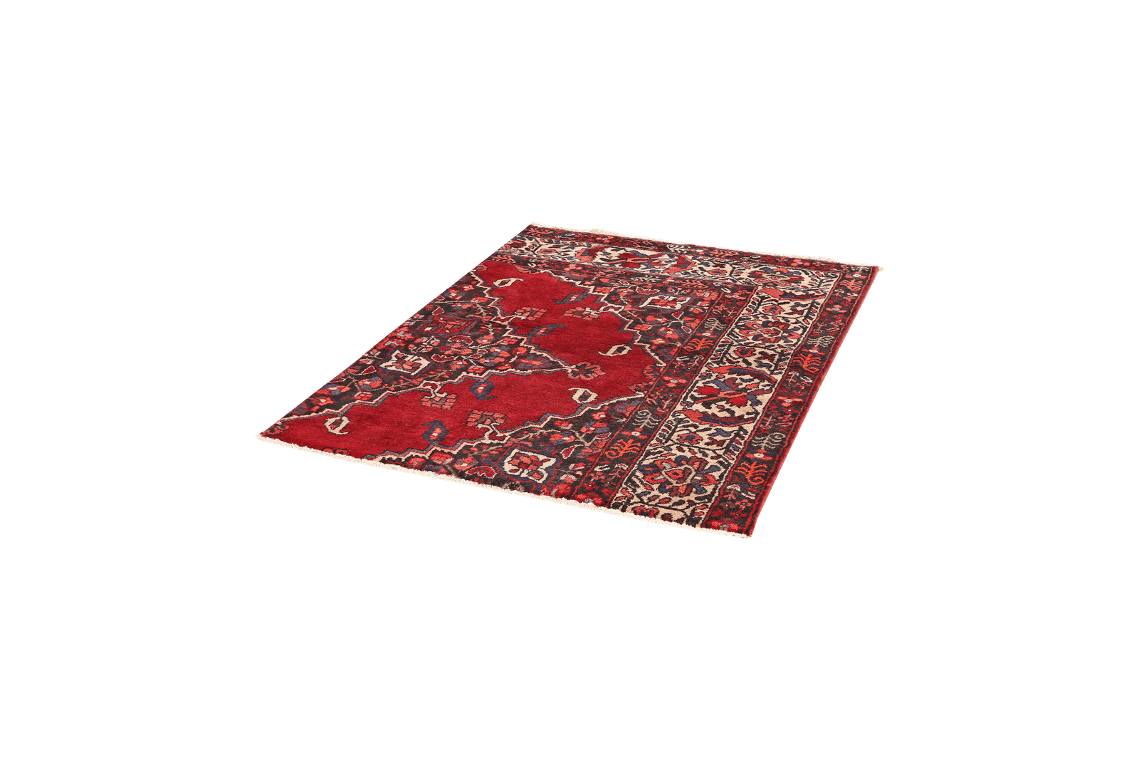 Ferdos — Hand-knotted, 114x143 cm, Red, 100% Virgin Wool | View 5