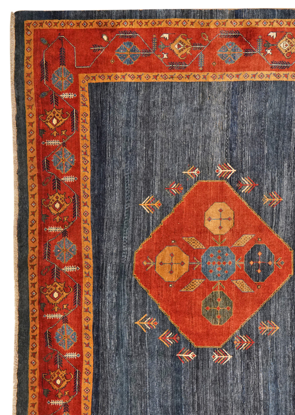 Rizbaf — Handgefertigt, 412x311 cm, Rot, 100% Virgin Wool | View 4