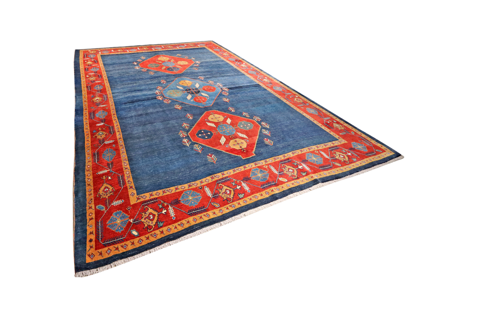 Rizbaf — Handgefertigt, 412x311 cm, Rot, 100% Virgin Wool | View 6