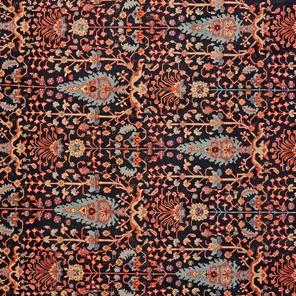 Tabriz 50 Raj — Hand-knotted, 204x290 cm, Blue, 100% Virgin Wool | View 4