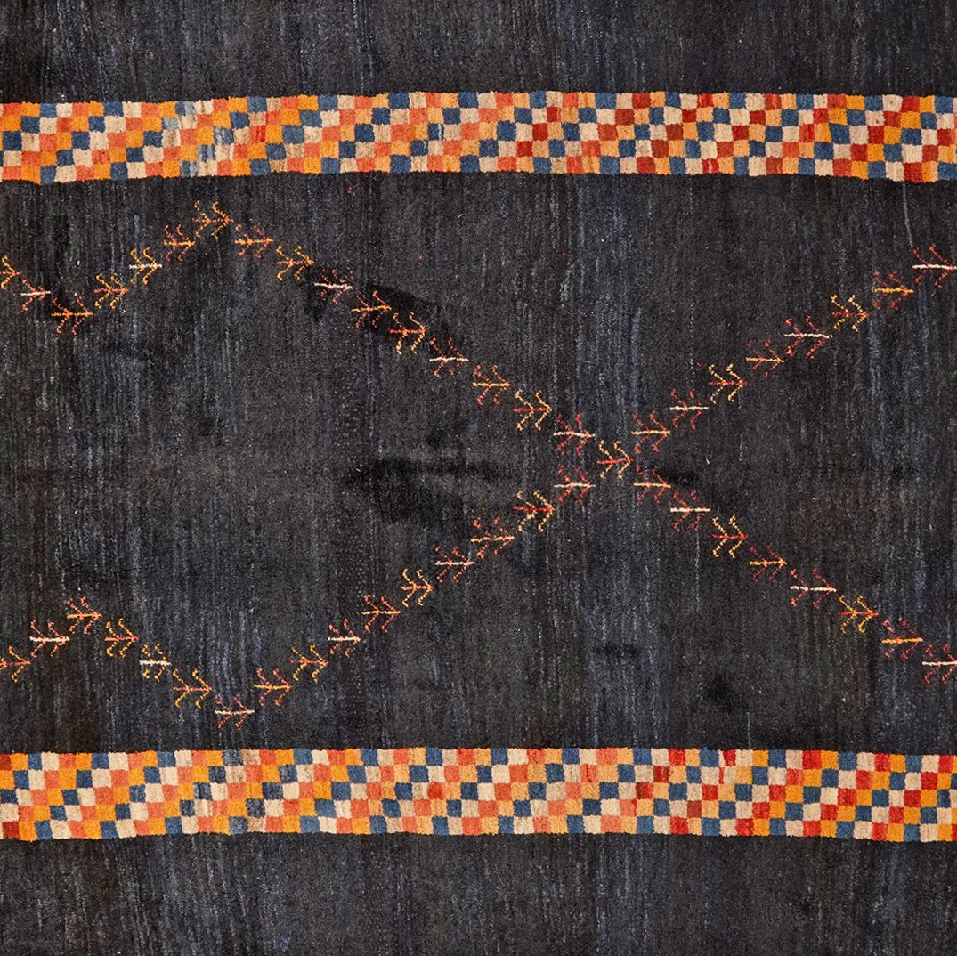 Gabbeh — Hand-knotted, 285x397 cm, Blue, 100% Virgin Wool | View 4