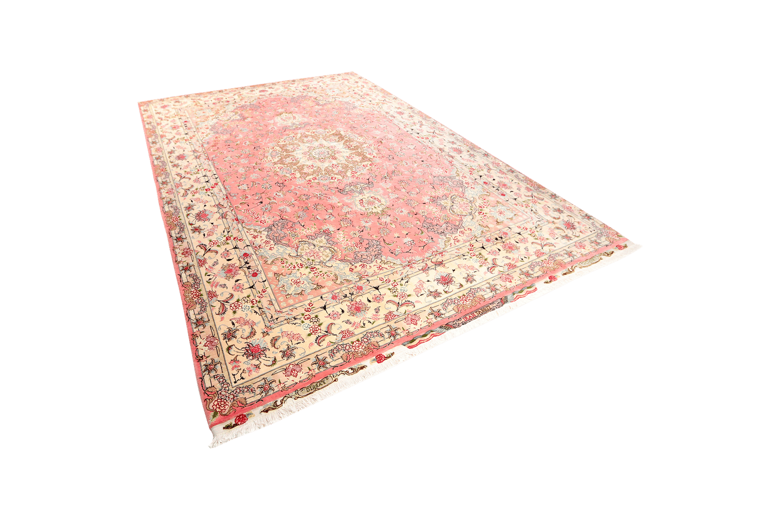 Tabriz 50 Raj — Hand-knotted, 245x347 cm, Pink, 90% Schurwolle, 10% Seide | View 5
