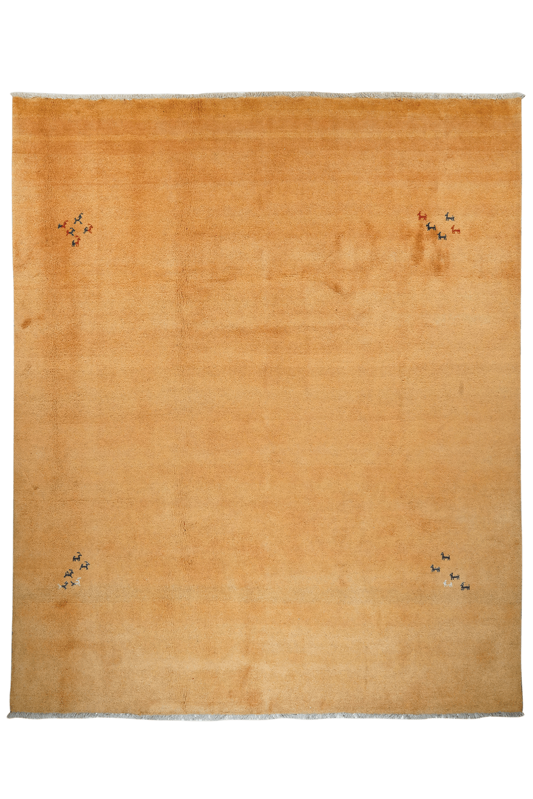Gabbeh — Hand-knotted, 282x338 cm, Yellow, 100% Virgin Wool | Main view