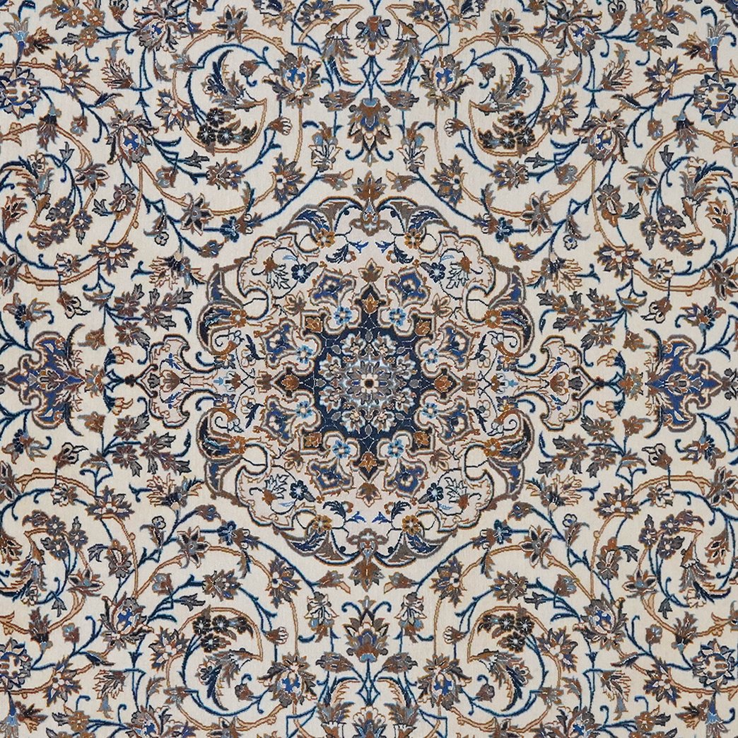 Nain 9La — Hand-knotted, 210x303 cm, Beige, 100% Virgin Wool | View 4