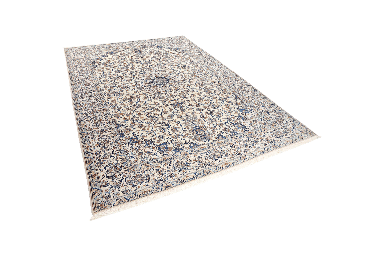 Nain 9La — Hand-knotted, 210x303 cm, Beige, 100% Virgin Wool | View 5