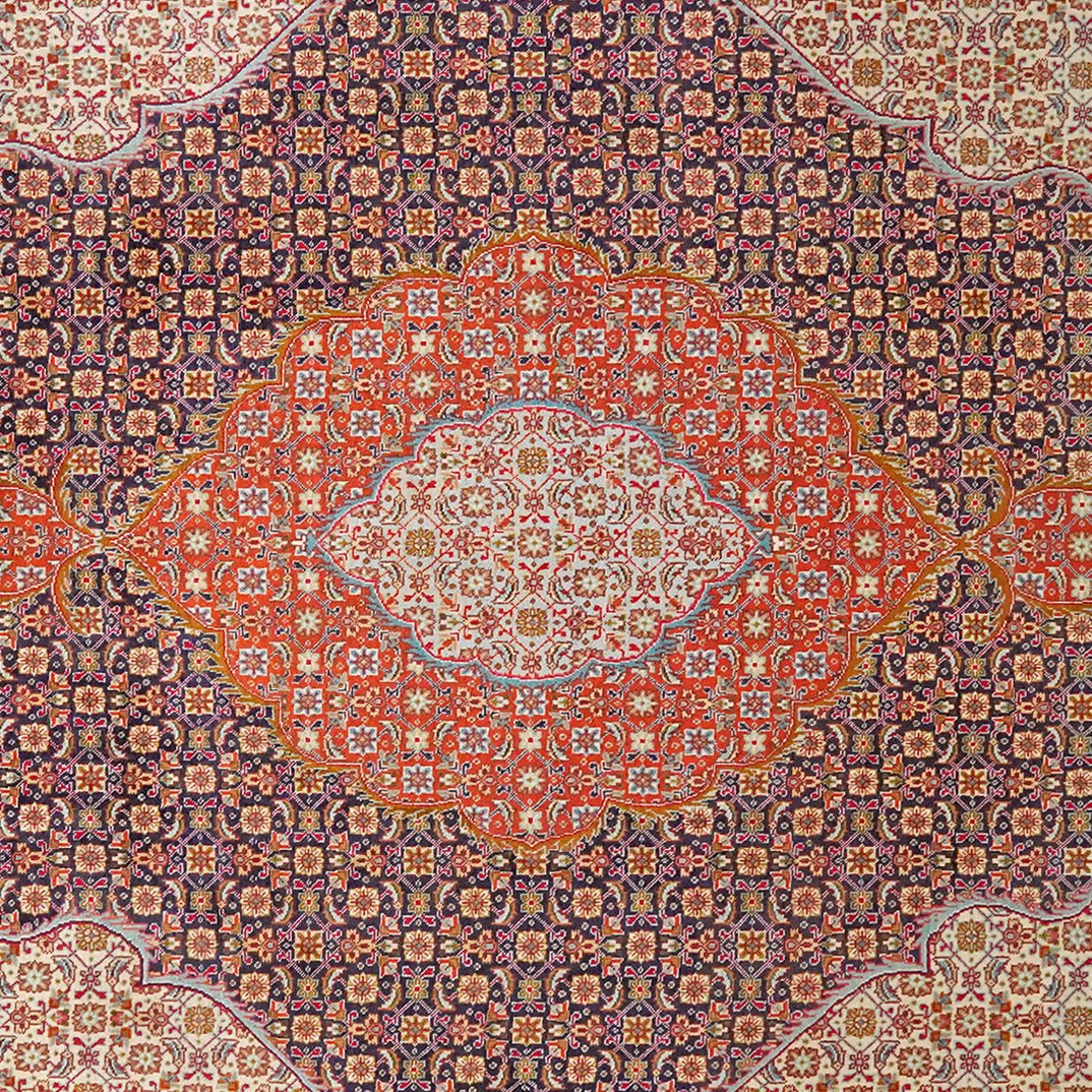 Tabriz Old — Hand-knotted, 200x314 cm, Blue, 100% Virgin Wool | View 4