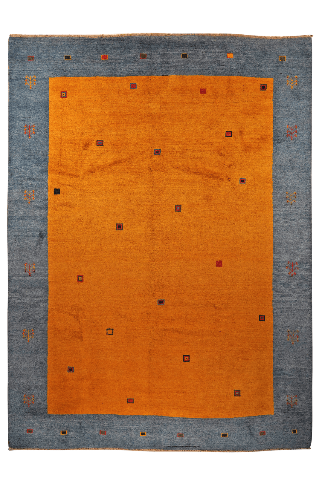 Gabbeh — Hand-knotted, 303x408 cm, Yellow, 100% Virgin Wool | Main view