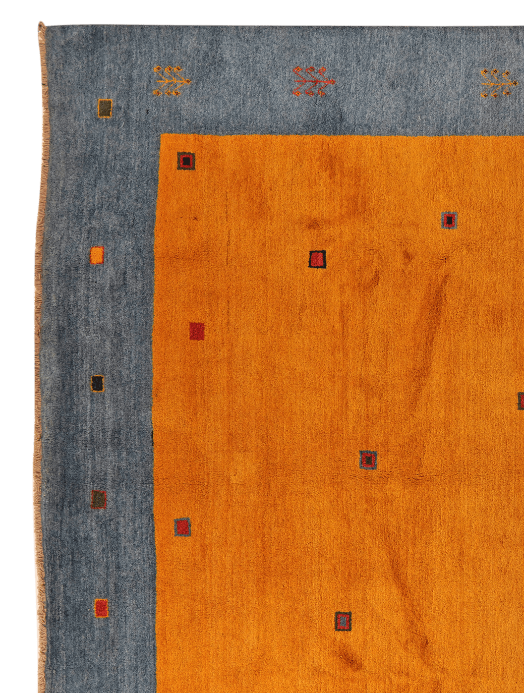 Gabbeh — Hand-knotted, 303x408 cm, Yellow, 100% Virgin Wool | View 3
