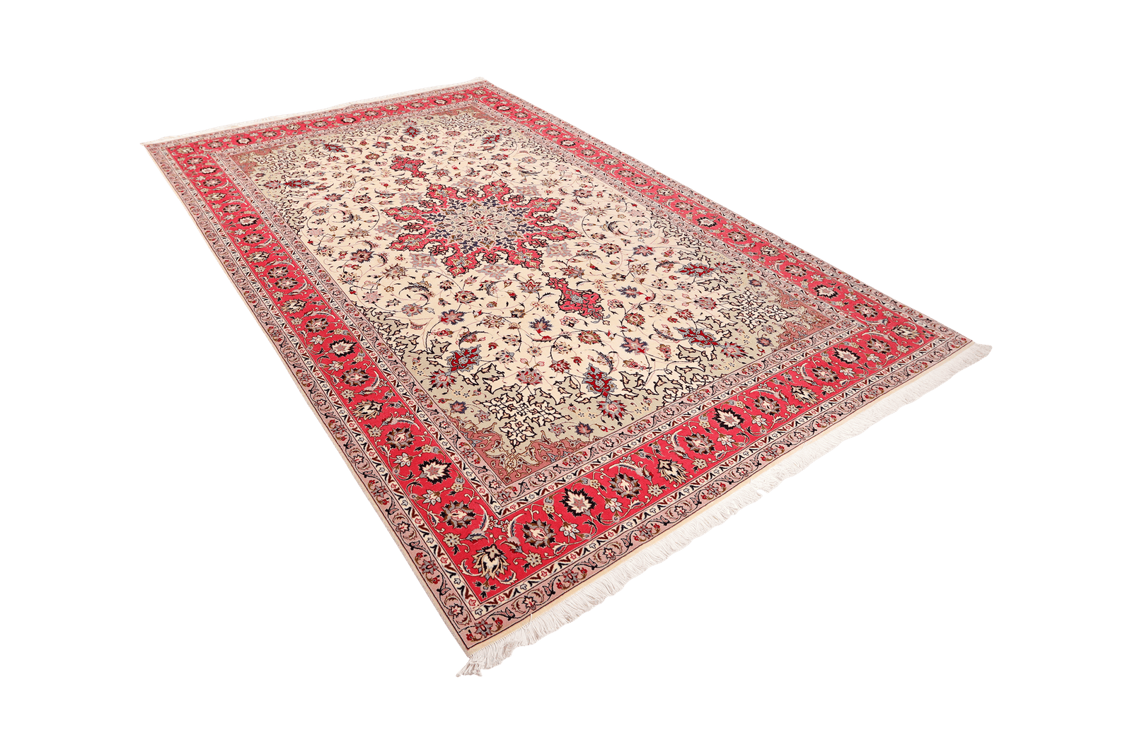 Tabriz 50 Raj — Hand-knotted, 200x307 cm, Beige, 100% Virgin Wool | View 5