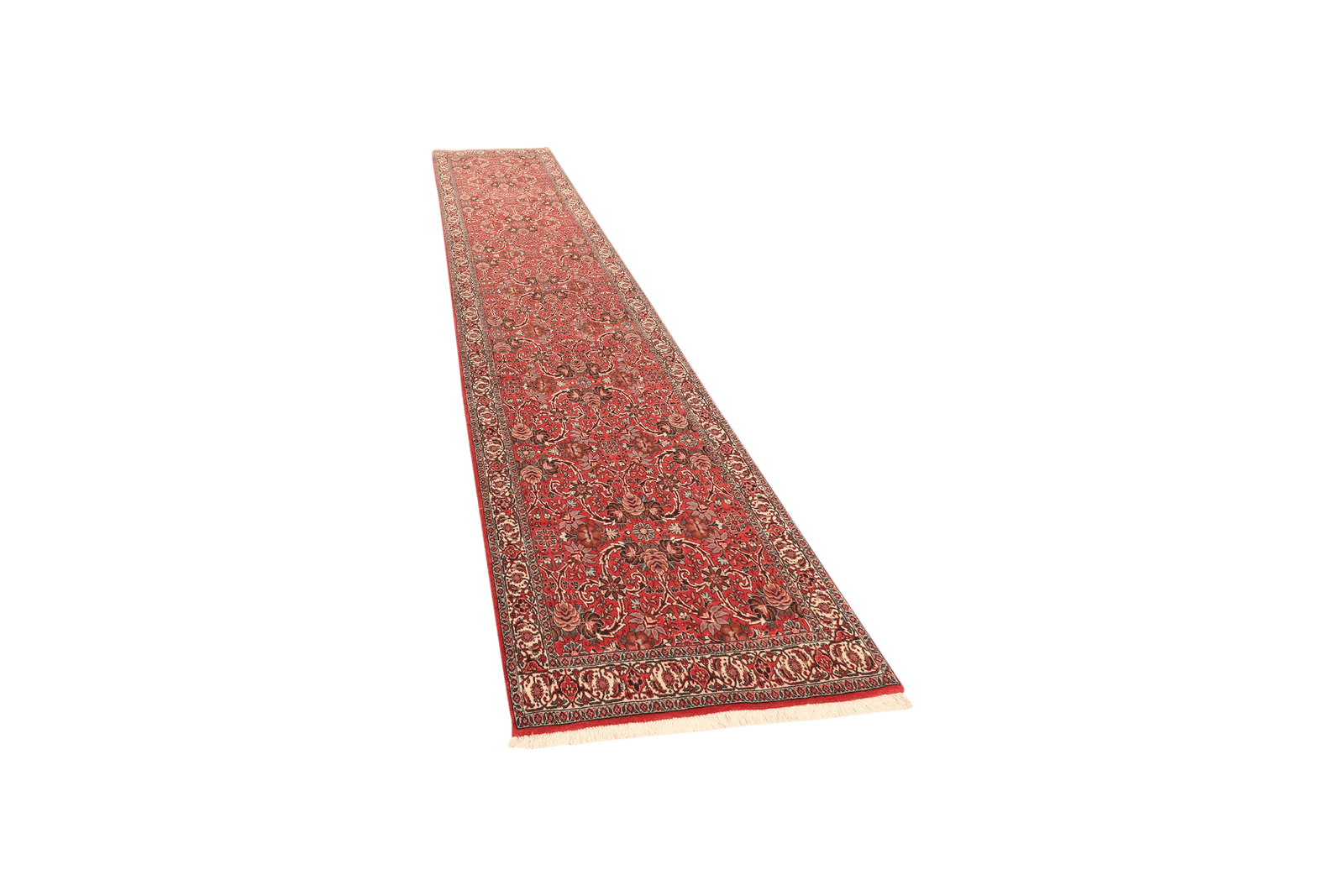 Bidjar — Hand-knotted, 85x388 cm, Red, 100% Virgin Wool | View 5
