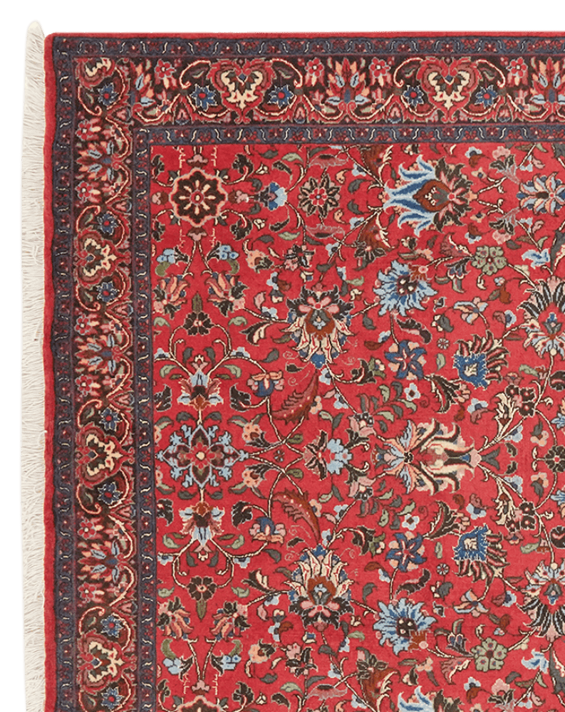 Bidjar — Hand-knotted, 112x174 cm, Red, 95% Schurwolle, 5% Seide | View 3