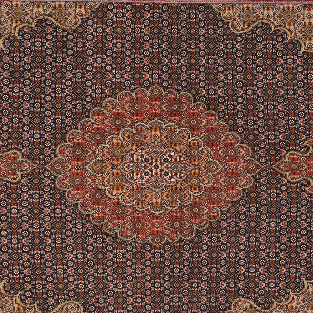 Tabriz 50 Raj — Hand-knotted, 156x213 cm, Blue, 100% Virgin Wool | View 4