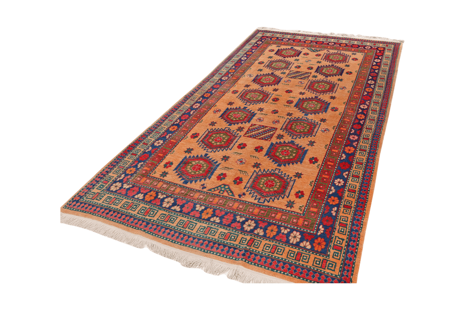 Samarkand — Hand-knotted, 154x263 cm, Beige, 100% Virgin Wool | View 5