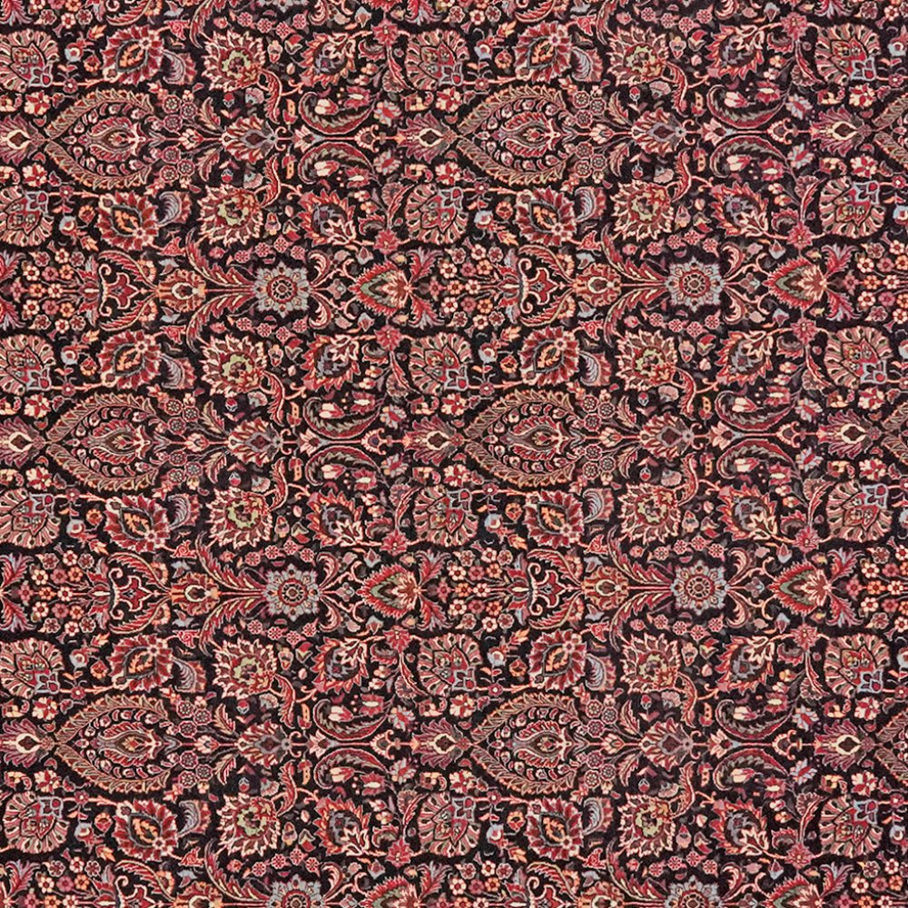 Bidjar — Hand-knotted, 255x308 cm, Blue, 100% Virgin Wool | View 4