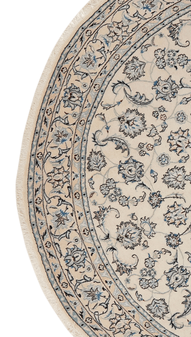 Nain — Hand-knotted, 246x246 cm, Beige, 100% Virgin Wool | View 3