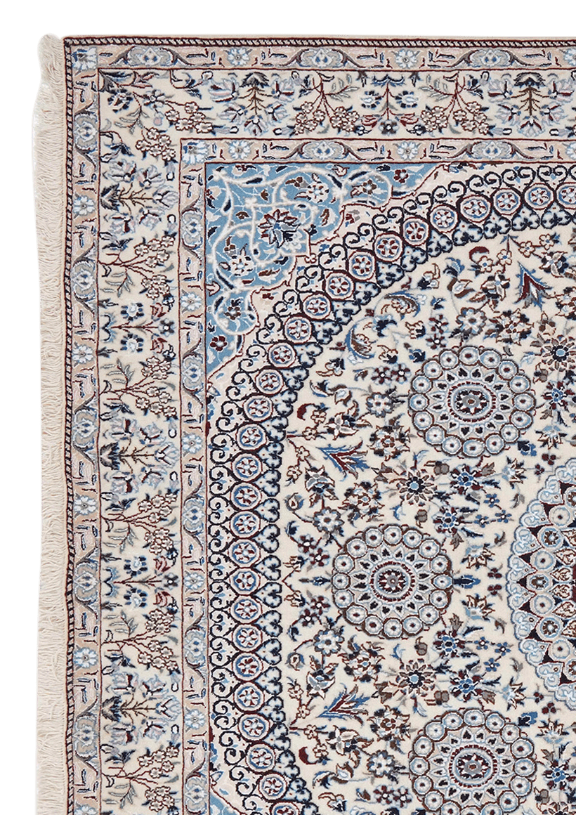 Nain 9La — Hand-knotted, 199x208 cm, Beige, 100% Virgin Wool | View 3