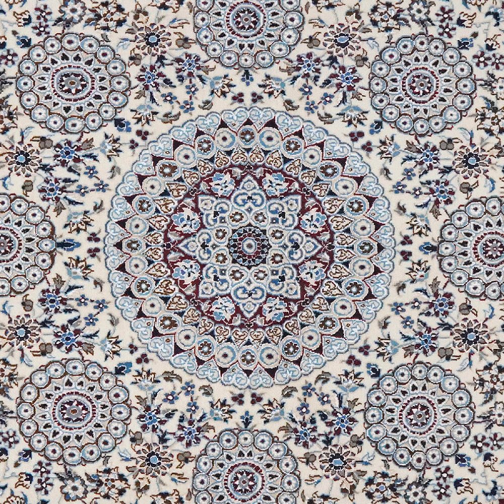 Nain 9La — Hand-knotted, 199x208 cm, Beige, 100% Virgin Wool | View 4