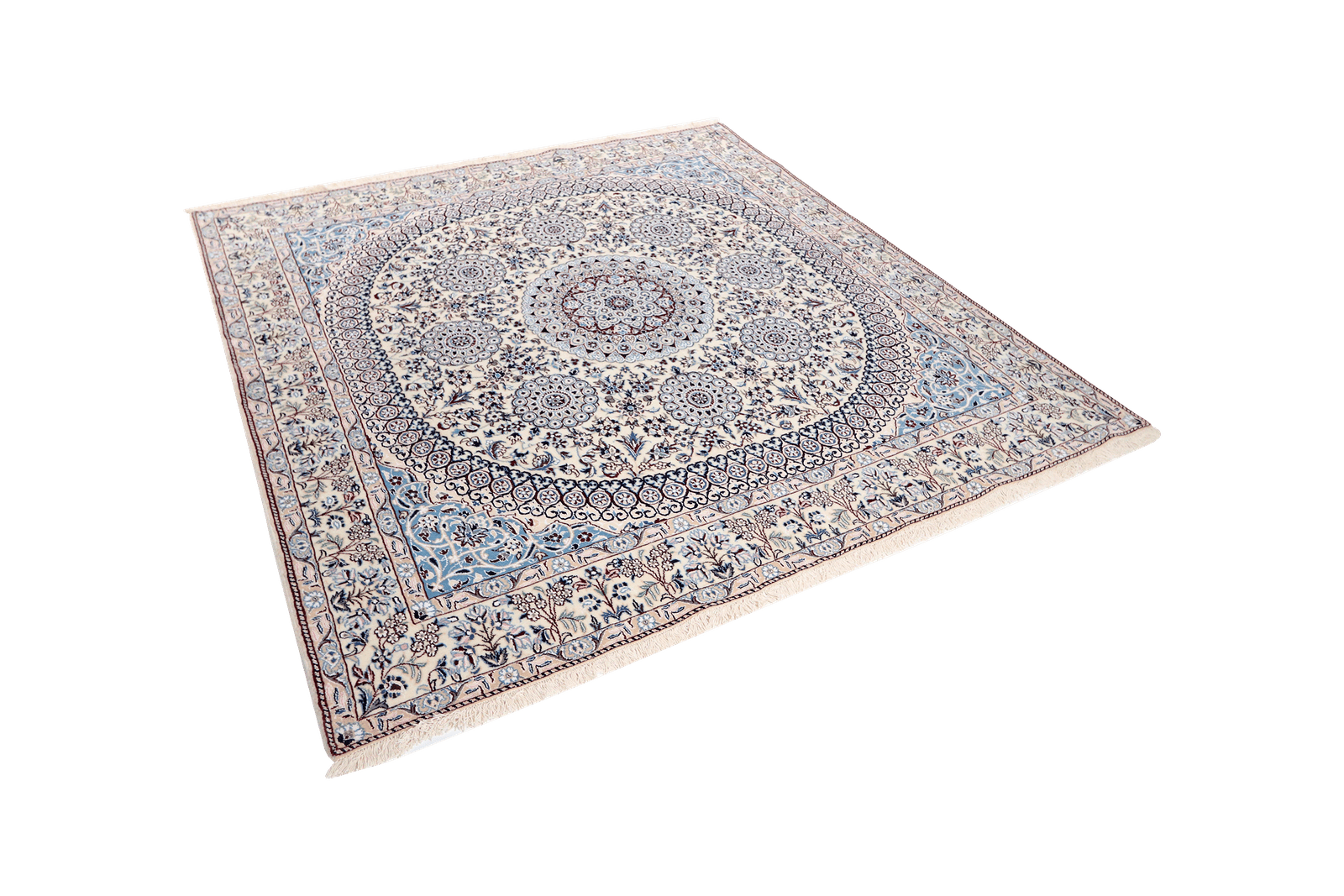 Nain 9La — Hand-knotted, 199x208 cm, Beige, 100% Virgin Wool | View 5
