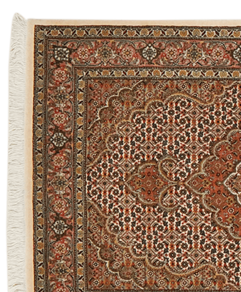 Tabriz 50 Raj — Hand-knotted, 83x315 cm, Brown, 100% Virgin Wool | View 3