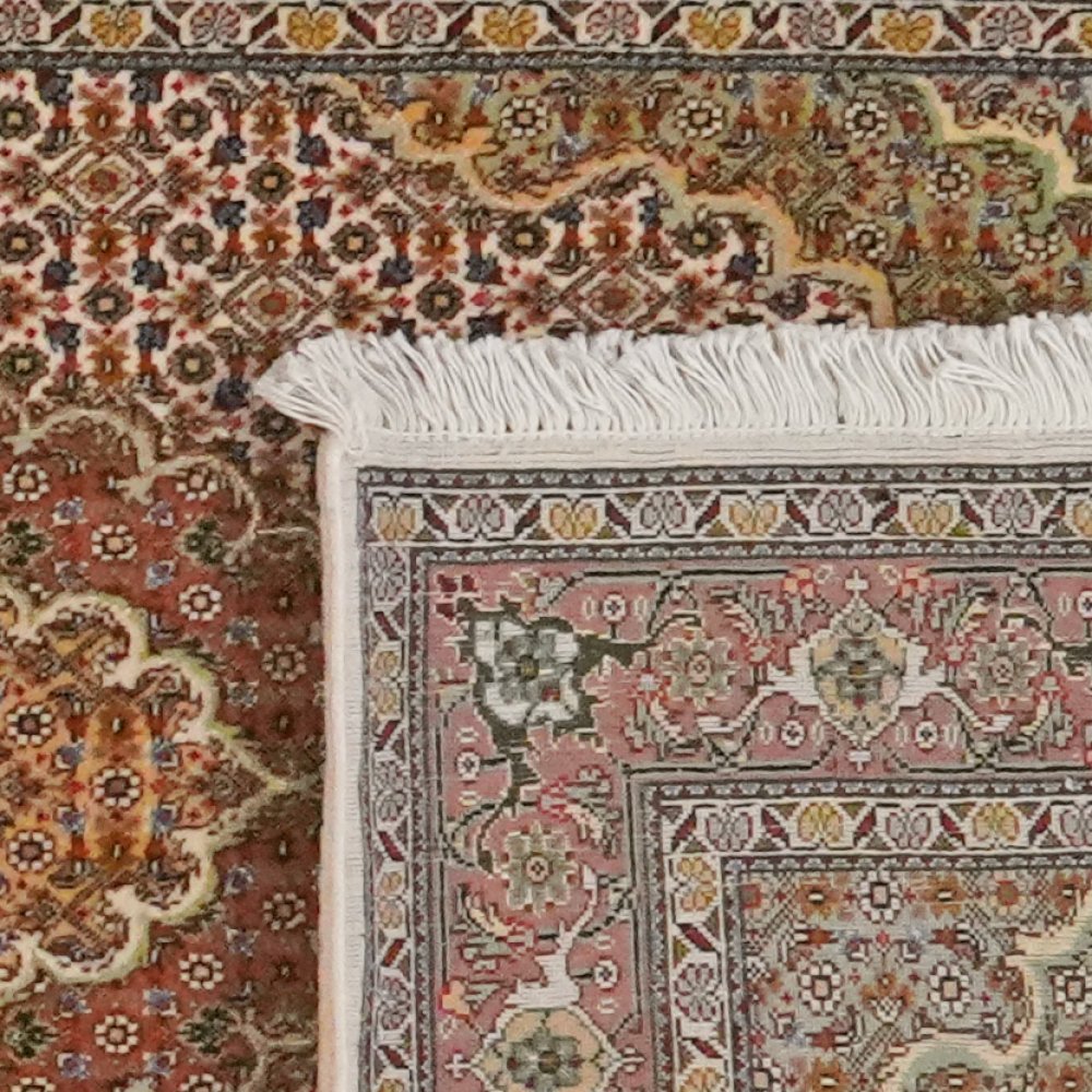 Tabriz 50 Raj — Hand-knotted, 85x321 cm, Brown, 100% Virgin Wool | View 6