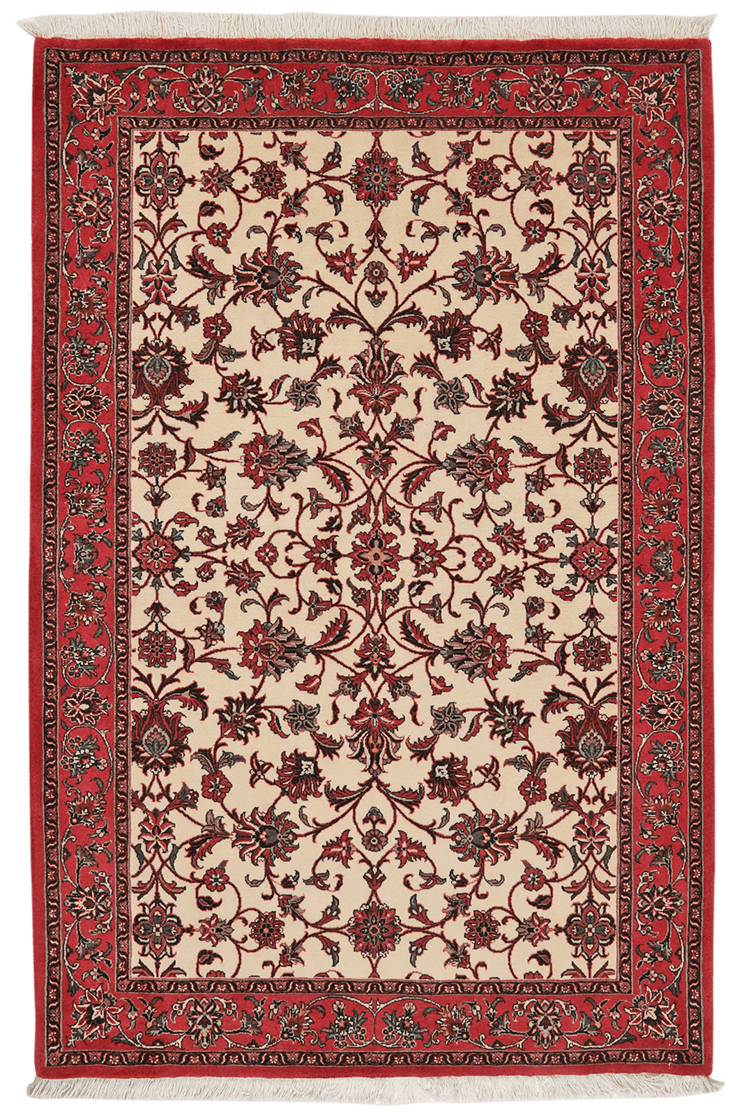 Bidjar — Hand-knotted, 113x171 cm, Beige, 95% Schurwolle, 5% Seide | Main view