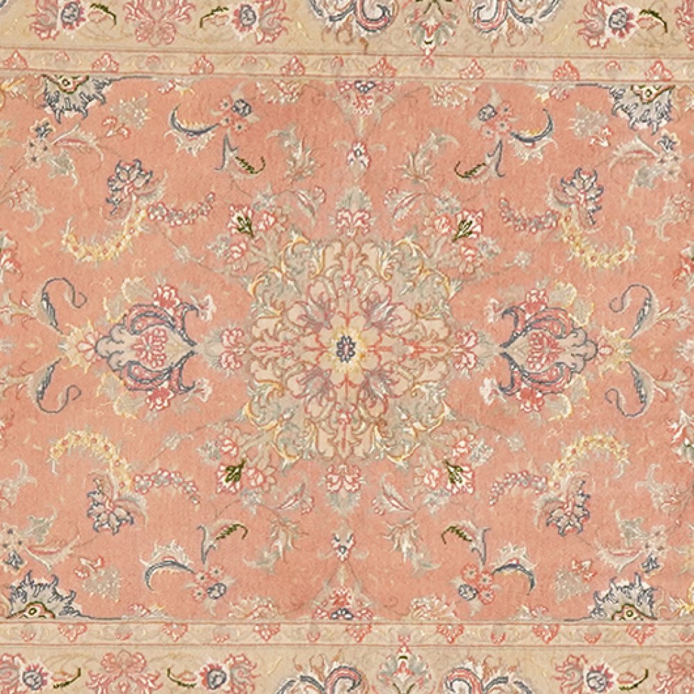 Tabriz 50 Raj — Hand-knotted, 81x311 cm, Pink, 100% Virgin Wool | View 4