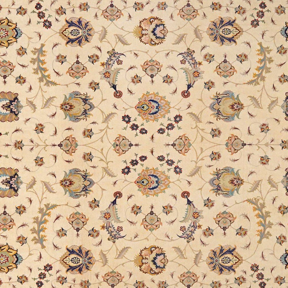 Tabriz 50 Raj — Hand-knotted, 203x310 cm, Beige, 100% Virgin Wool | View 4