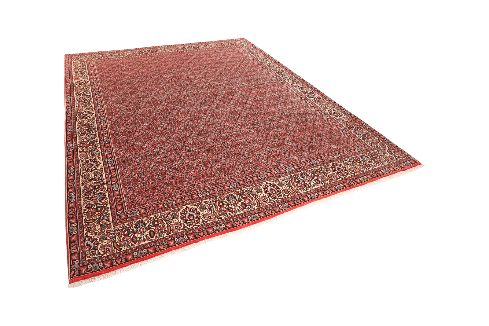 Bidjar — Hand-knotted, 255x303 cm, Red, 100% Virgin Wool | View 5