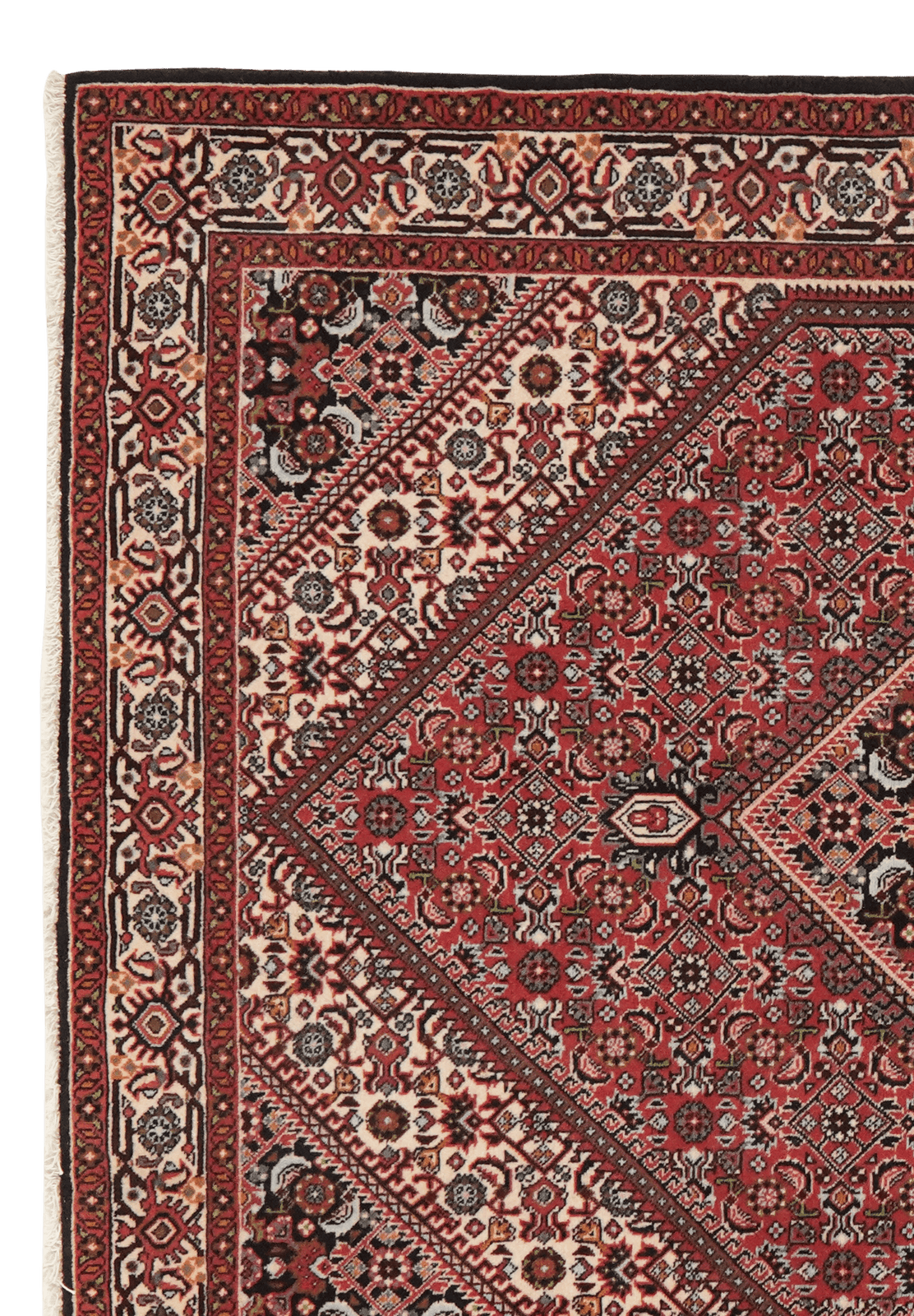 Bidjar — Hand-knotted, 111x185 cm, Red, 100% Virgin Wool | View 3