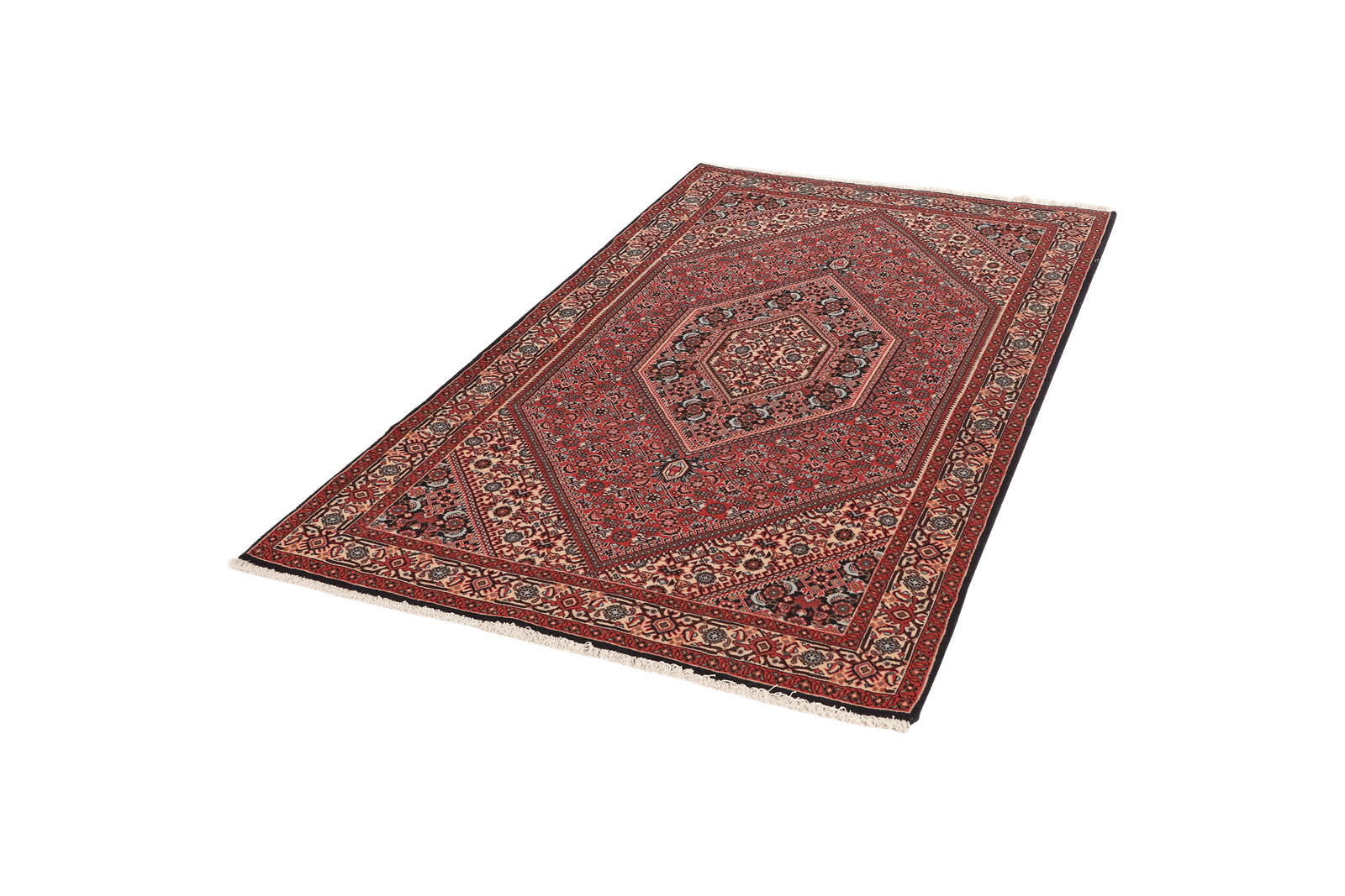 Bidjar — Hand-knotted, 111x185 cm, Red, 100% Virgin Wool | View 5