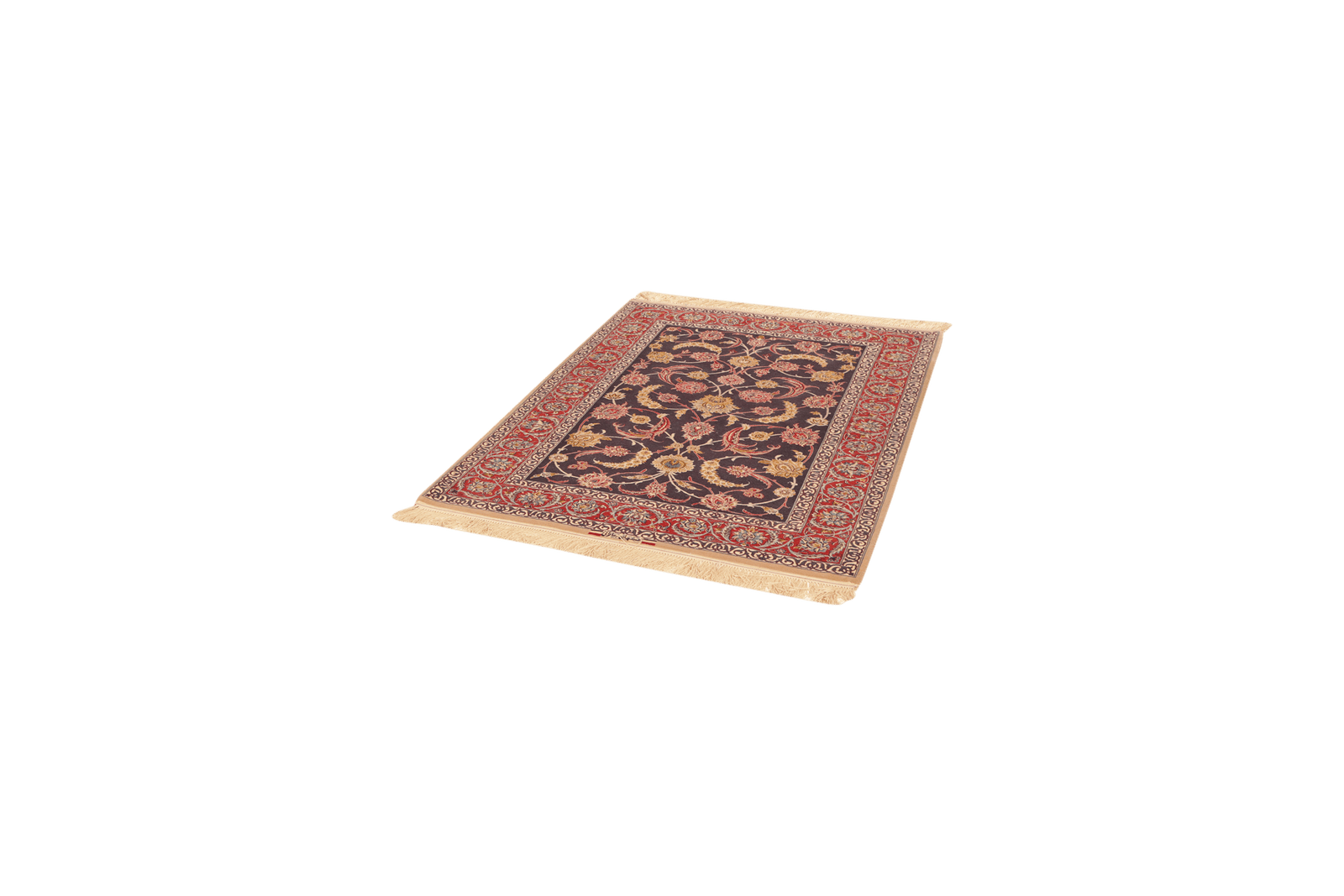 Isfahan — Hand-knotted, 114x160 cm, Blue, 95% Schurwolle, 5% Seide | View 5