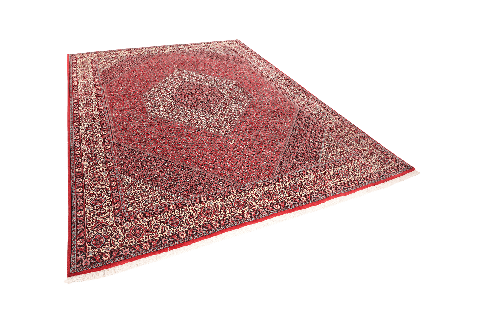 Bidjar — Hand-knotted, 248x303 cm, Red, 100% Virgin Wool | View 5