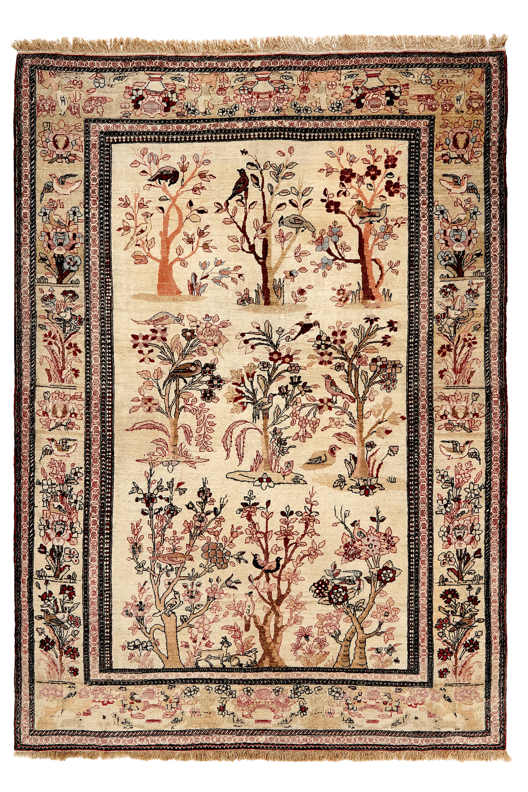 Teheran — Hand-knotted, 140x200 cm, Beige, 100% Virgin Wool | Main view