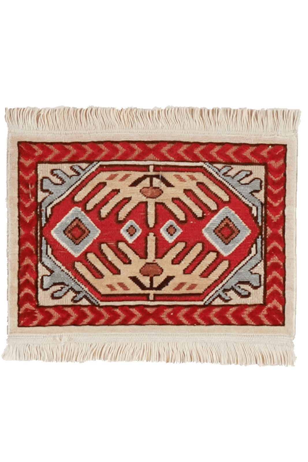 Hereke-Seide — Hand-knotted, 15x23 cm, Beige, 100% Silk | Main view