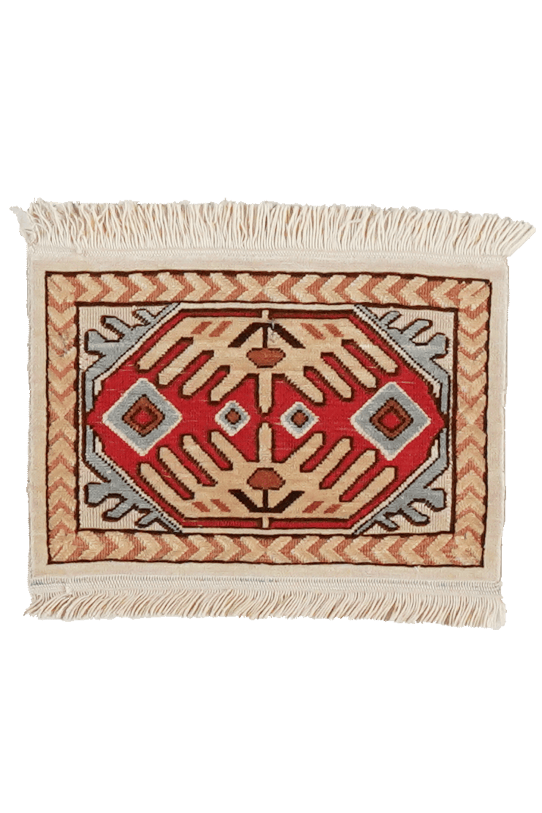Hereke-Seide — Hand-knotted, 15x23 cm, Beige, 100% Silk | Main view