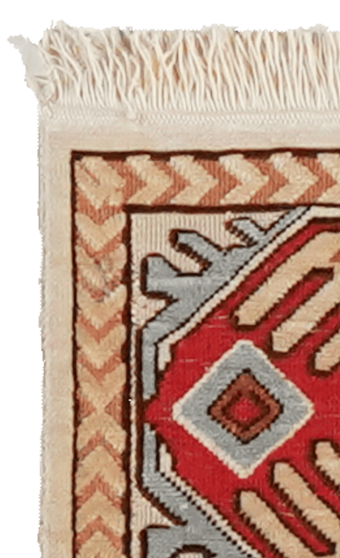 Hereke-Seide — Hand-knotted, 15x23 cm, Beige, 100% Silk | View 3