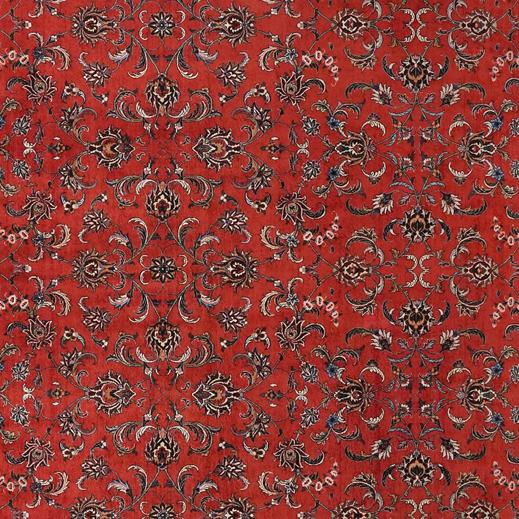 Bidjar — Hand-knotted, 254x352 cm, Red, 100% Virgin Wool | View 4