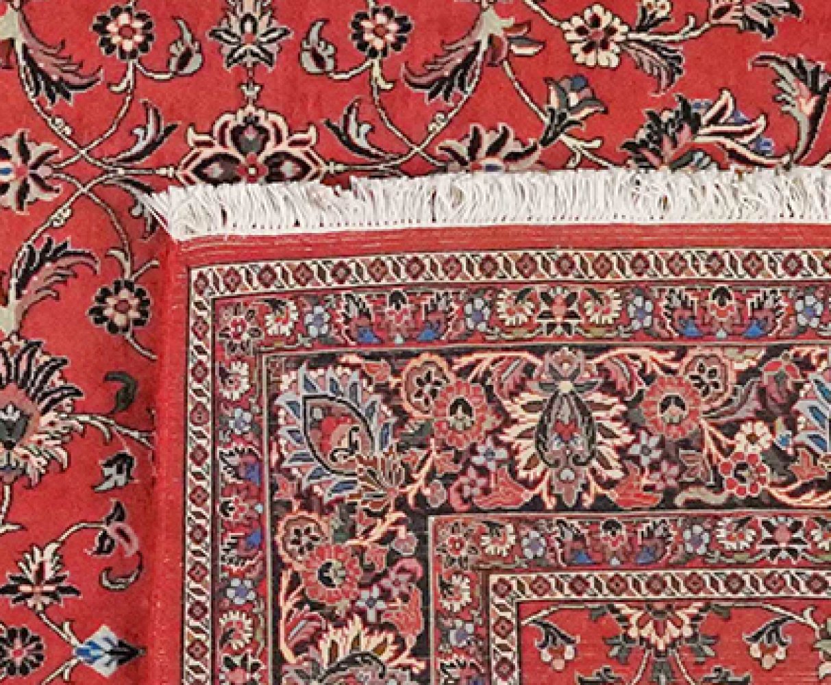 Bidjar — Hand-knotted, 205x313 cm, Red, 100% Virgin Wool | View 6