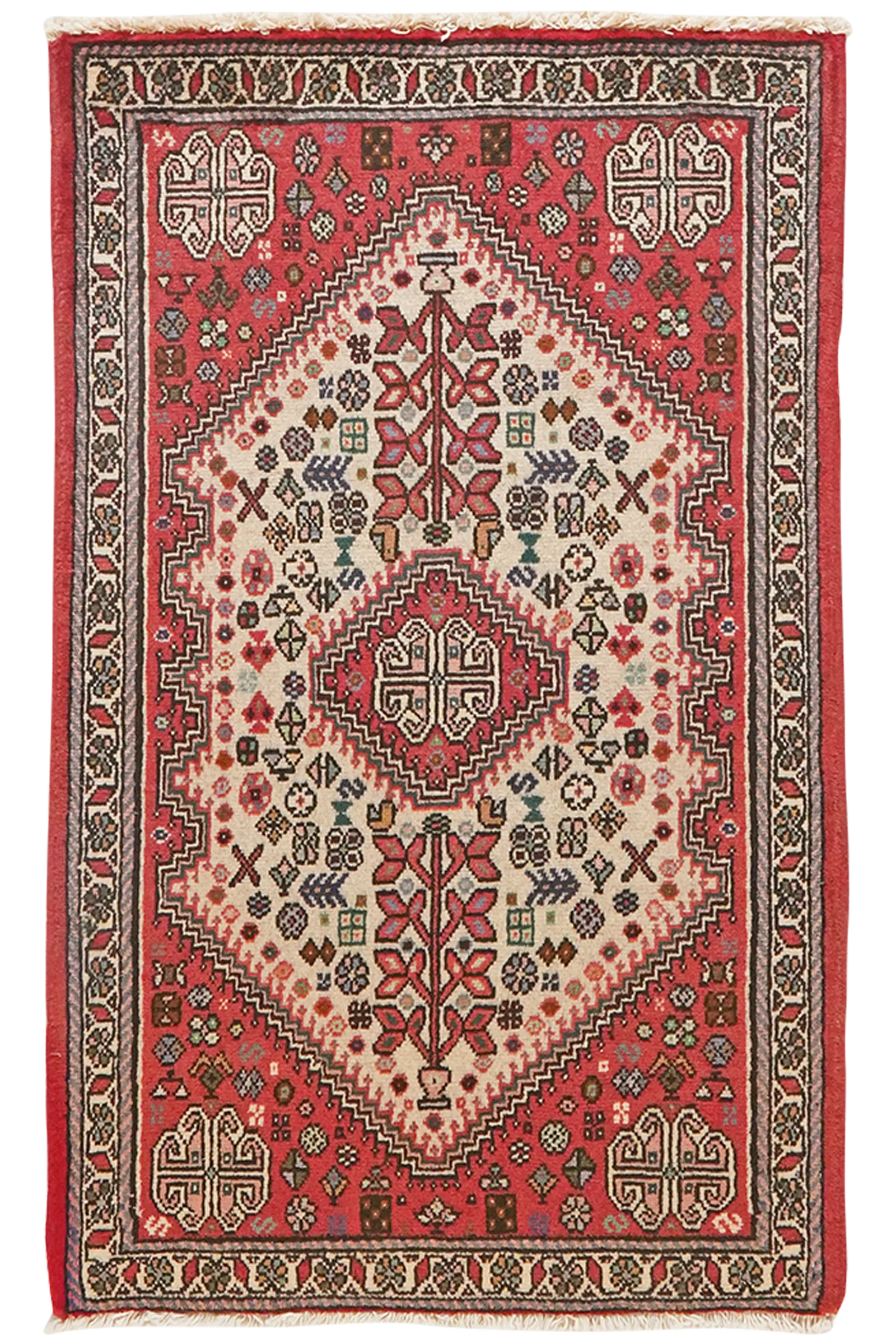 Abadeh — Handgefertigt, 101x62 cm, Beige, 100% Virgin Wool | Main view