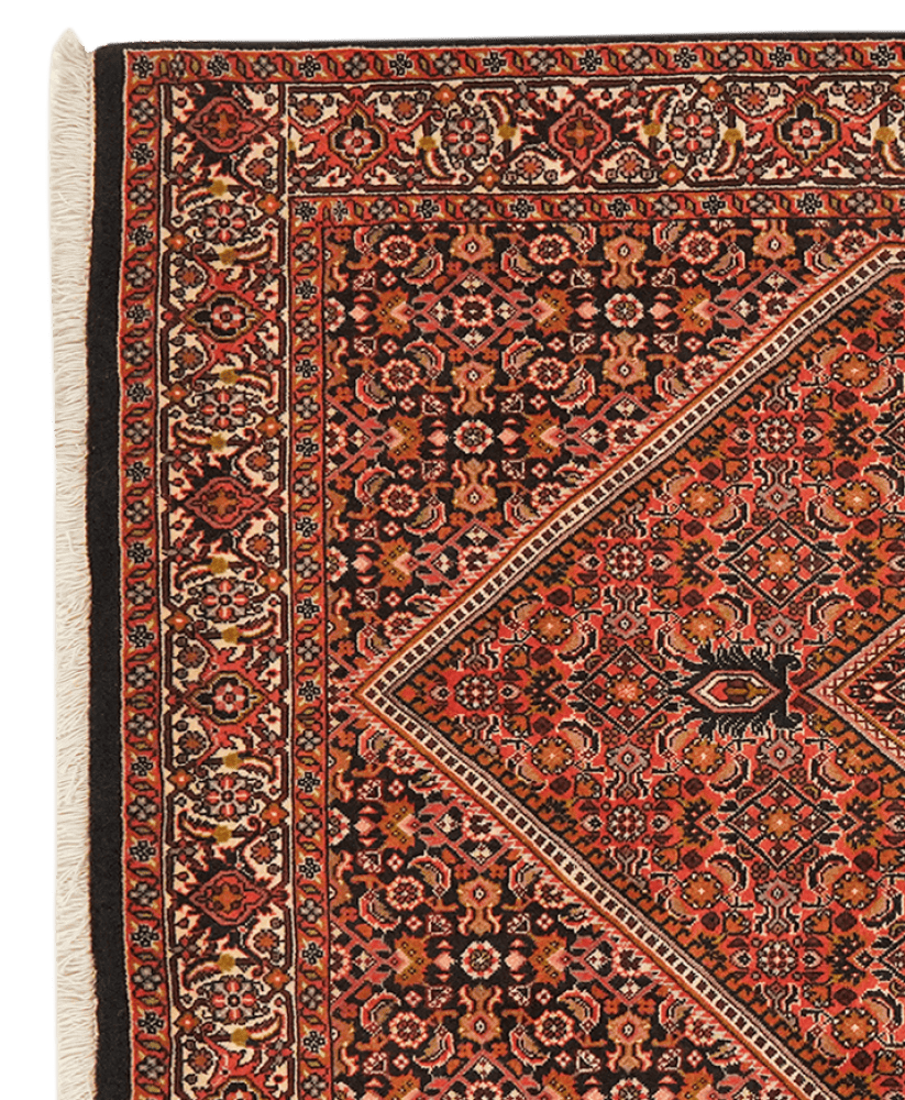 Bidjar Zandjan — Hand-knotted, 114x184 cm, Red, 100% Virgin Wool | View 3