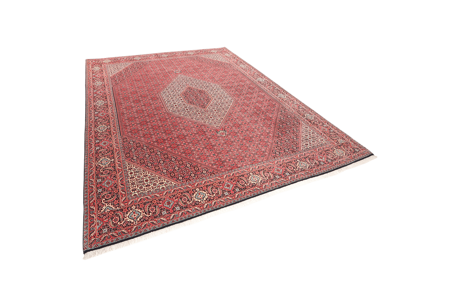 Bidjar — Hand-knotted, 257x308 cm, Red, 100% Virgin Wool | View 5