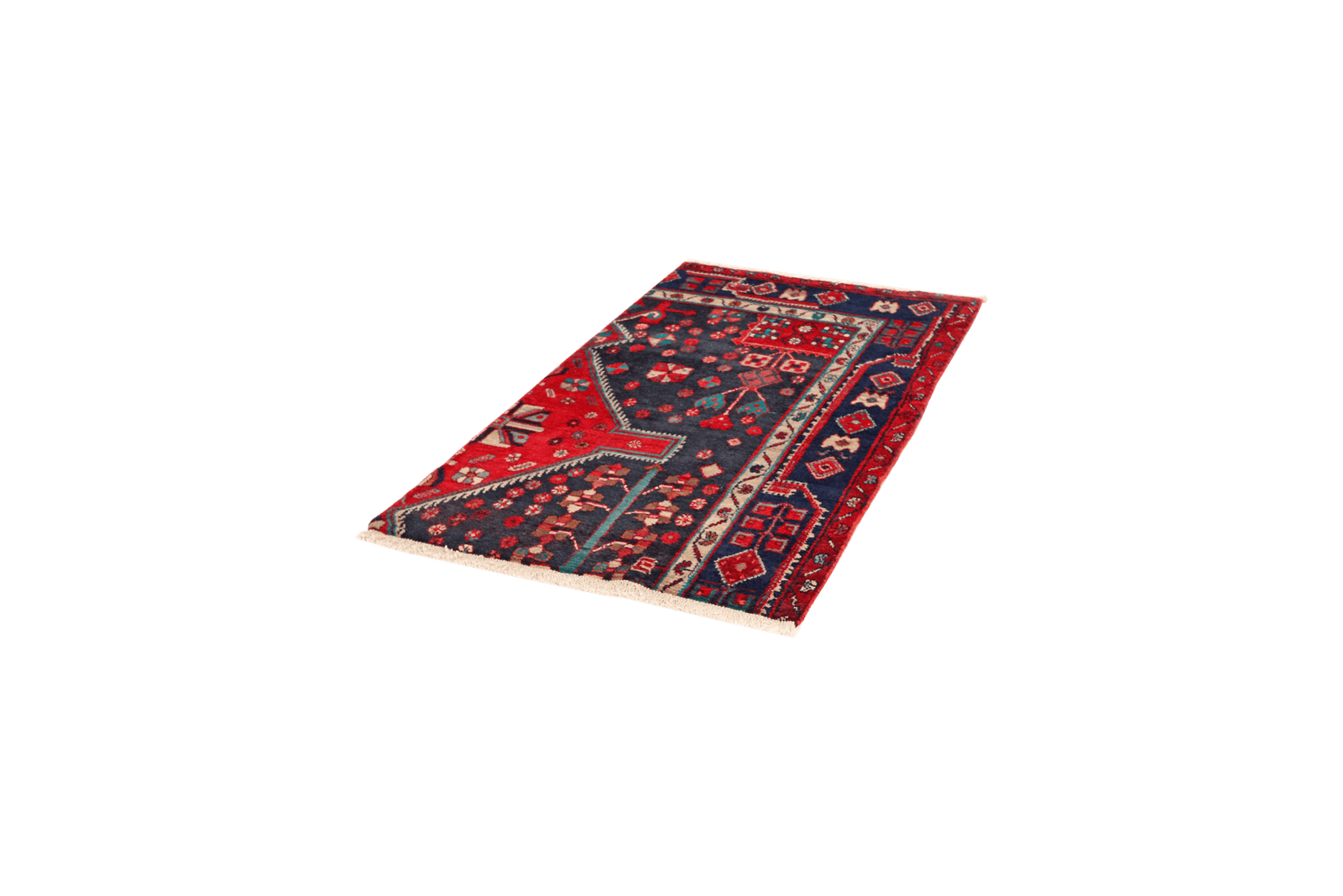 Kolyai — Hand-knotted, 84x147 cm, Red, 100% Virgin Wool | View 5