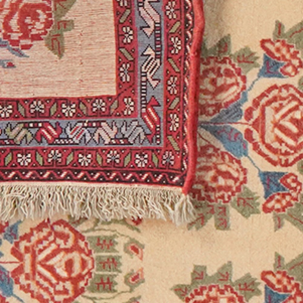 Afshar — Hand-knotted, 87x274 cm, Beige, 100% Virgin Wool | View 6