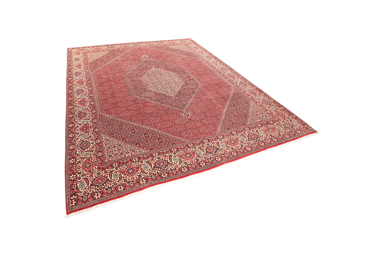 Bidjar — Hand-knotted, 254x308 cm, Red, 100% Virgin Wool | View 5