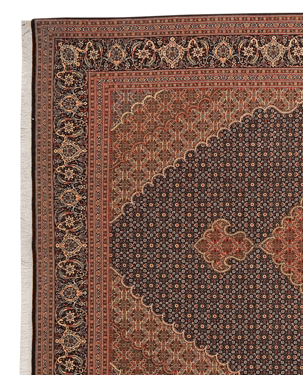 Tabriz 50 Raj — Hand-knotted, 203x305 cm, Blue, 100% Virgin Wool | View 3