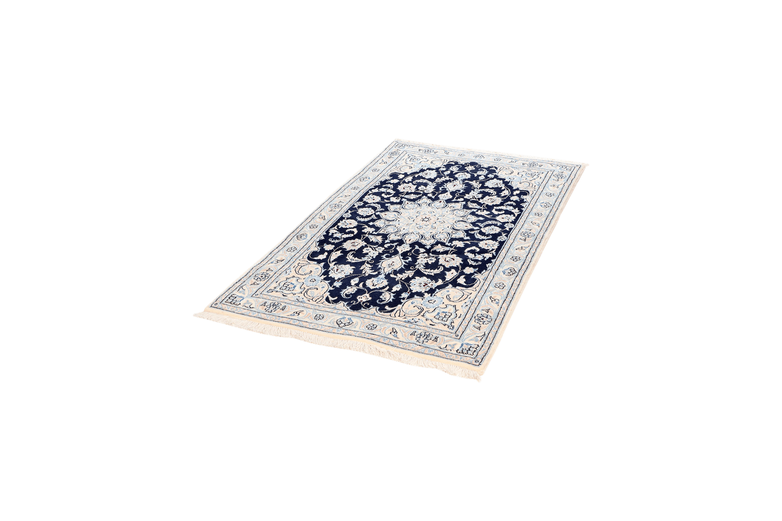 Nain 9La — Hand-knotted, 90x153 cm, Blue, 100% Virgin Wool | View 5