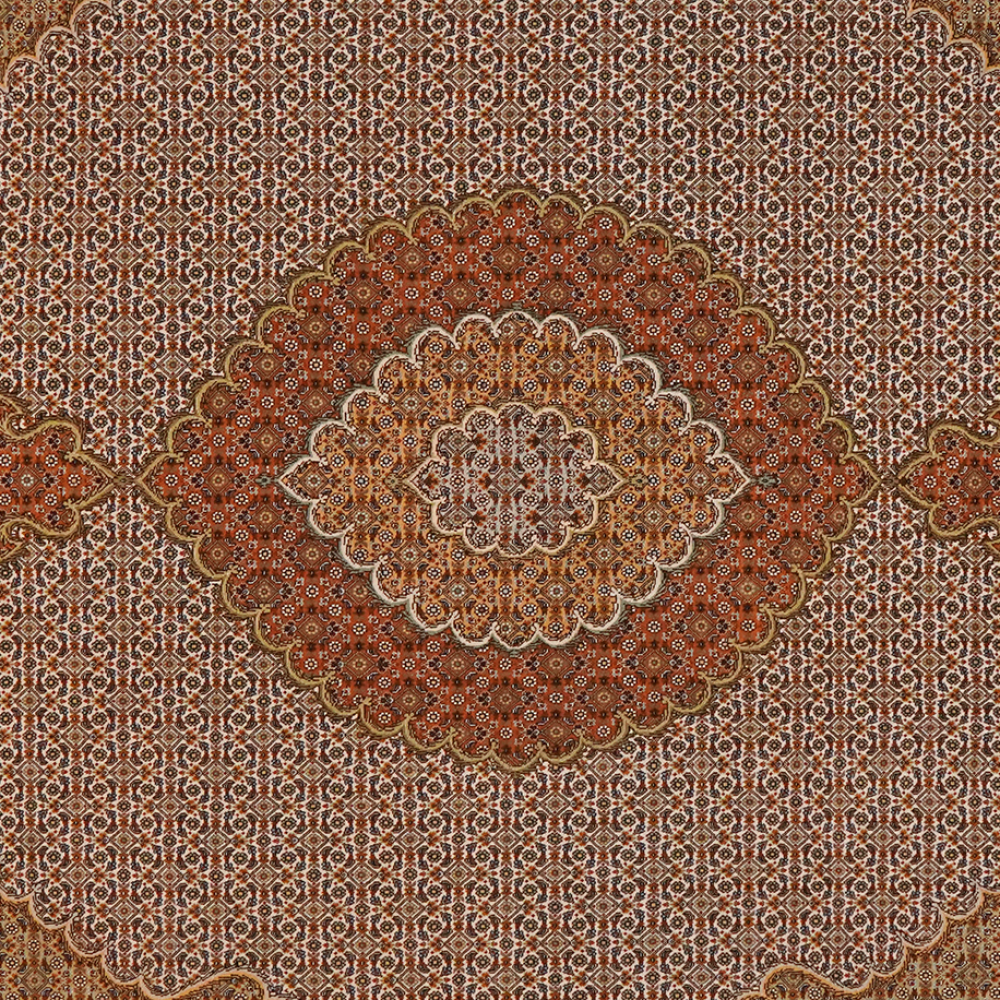 Tabriz 50 Raj — Handgefertigt, 304x207 cm, Braun, 100% Virgin Wool | View 5